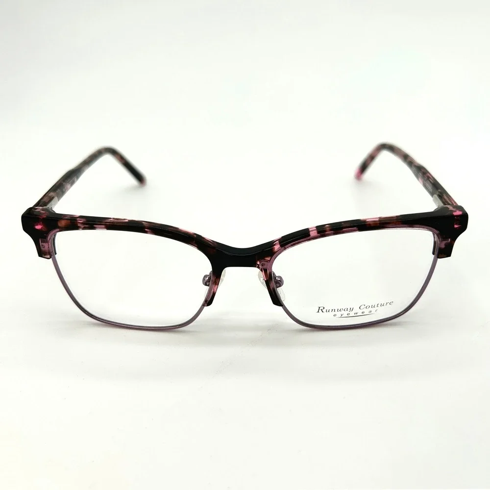 Womens Eyeglasses Frames Runway Couture RCE-325 Size 53-18-140 Pink Tortoise NEW